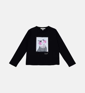 Rhinestone Printed T-shirt