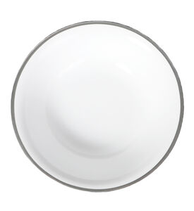 Silver-rimmed Soup Plates 6-piece Set - 20 Cm