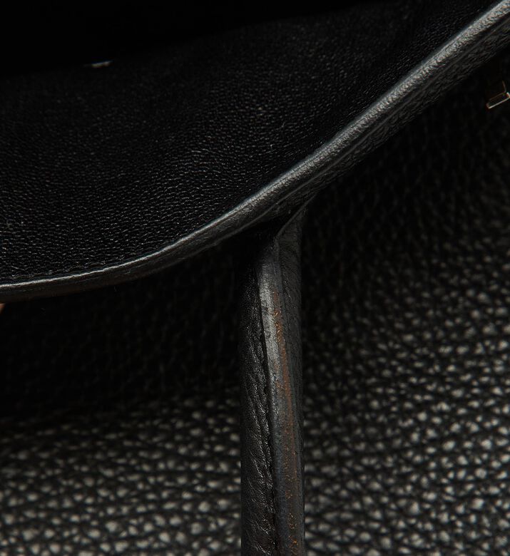 Hermes Preowned Hermes Noir Togo Leather Palladium Finish Birkin 30 Bag, Packshot View