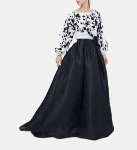 Cotton Floral-embroidery Blouse