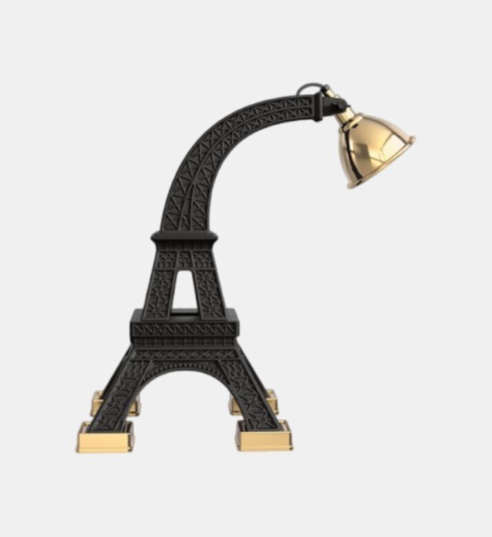 Qeeboo Paris Metal Table Lamp, Black, 33.5x46x60-cm, Packshot View