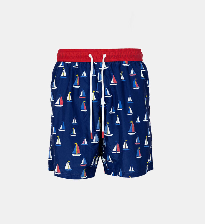 Boat Printed Swim Shorts