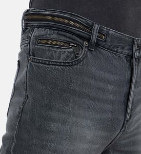 The Kooples Zipper-detailing Straight Jeans, Model View