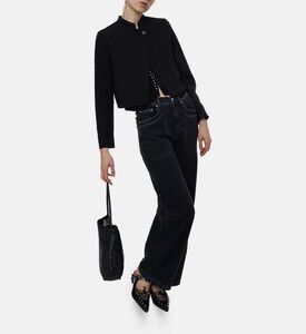 Ba and Sh Button Closure Long-sleeve Vest, Model View