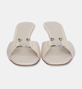 3 Juin Shoes Sabot Plumette, Off-white, Eu-41, Packshot View