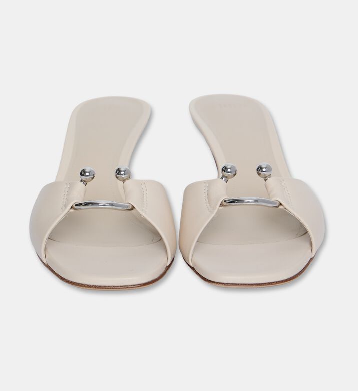 3 Juin Shoes Sabot Plumette, Off-white, Eu-41, Packshot View