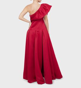 Ruffled-detail Flared Long Dress Ruffled-detail Flared Long Dress