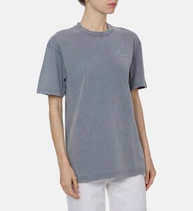 تيشيرت باتورو بياقة دائرية وخياطة مزدوجة