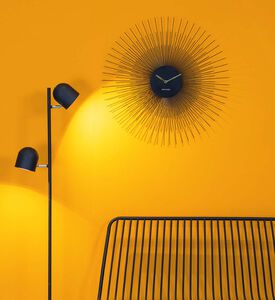 Peony Steel Starburst Wall Clock