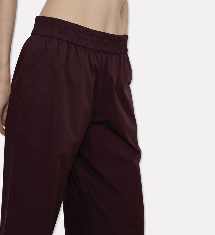 Samsoe Wide-leg Elasticated Trousers, Model View