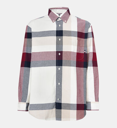Tommy Hilfiger - Global Stripe Check Archive-fit Shirt - Shirts ...