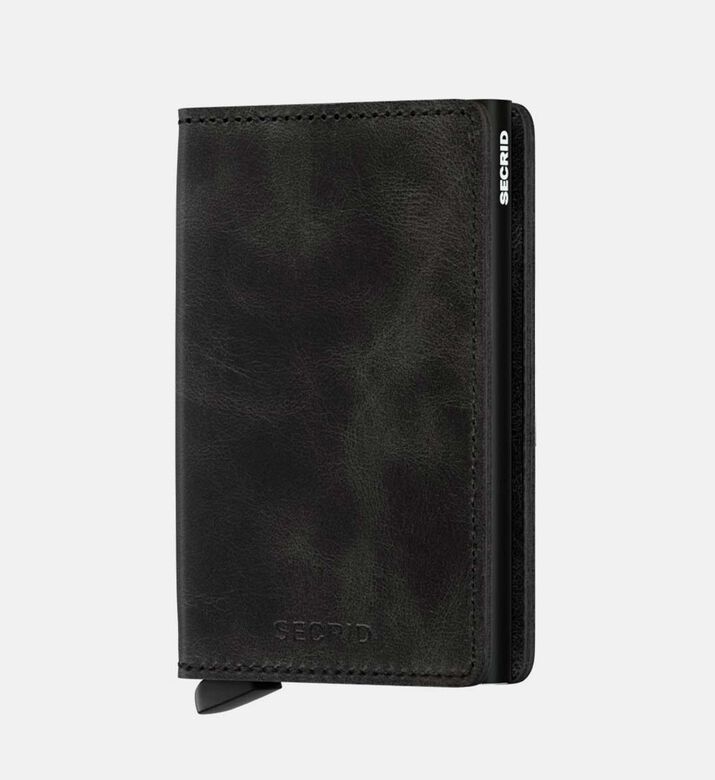 Vintage Leather Slim Wallet