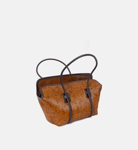 حقيبة كتف فورنا بإطار من جلد العجل