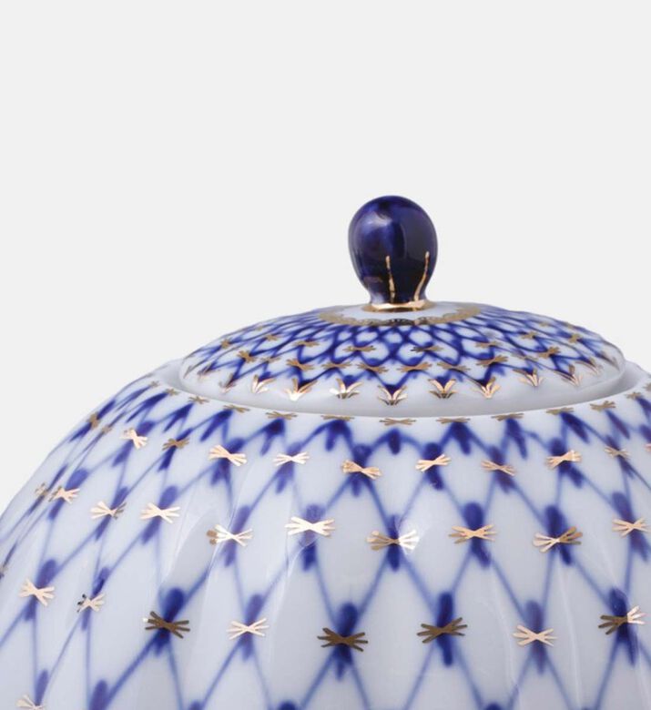 Cobalt Net Tulip Tea Pot Cobalt Net Tulip Tea Pot