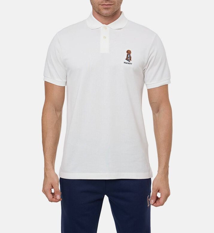 Hackett London Logo-embroidery Short-sleeve Polo Shirt, Model View