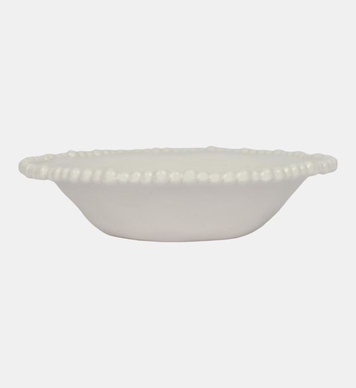 Pearl Embellished Soup Plate