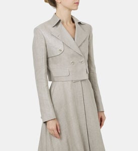 Sofia Cropped Trench Coat Jacket Sofia Cropped Trench Coat Jacket