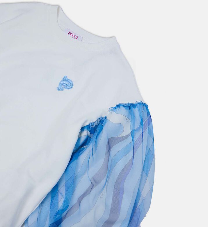 سويت شيرت طويل الأكمام بتصميم مطبوع