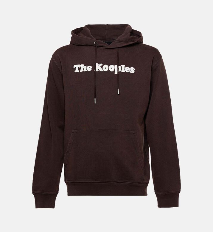 The Kooples Contrast Block-letter Logo-print Hoodie, Packshot View