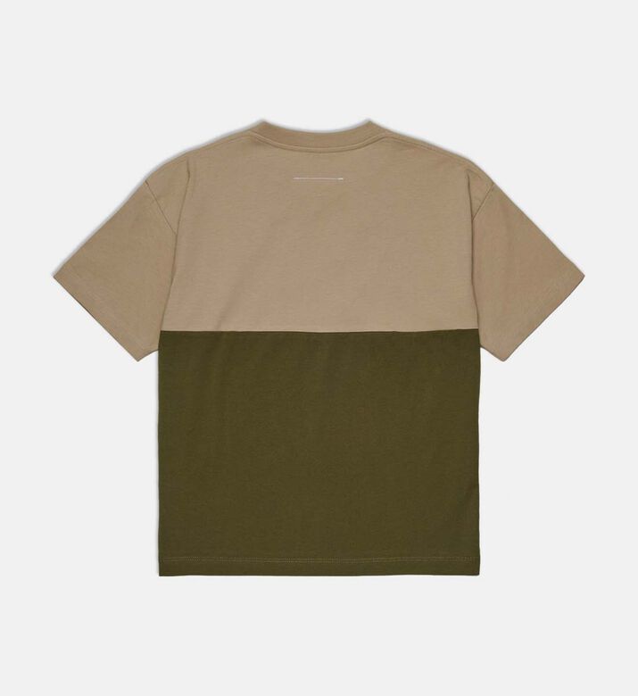Two-tone Crewneck Short-sleeve T-shirt