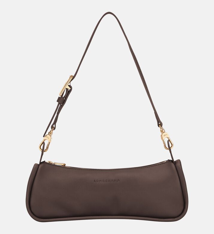 Longchamp Long Leather Baguette Bag, Caramel, Packshot View