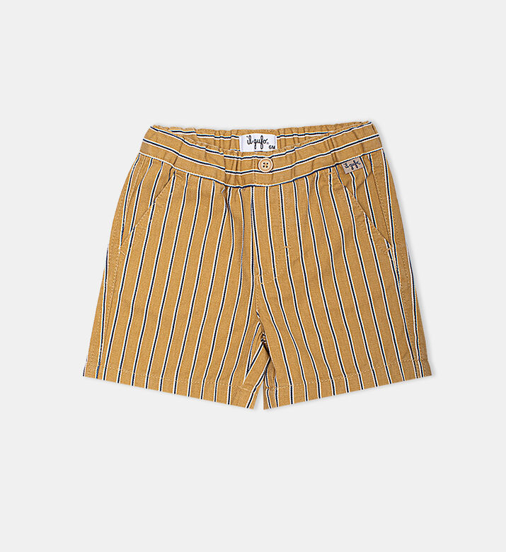Newborn Striped Bermuda Shorts
