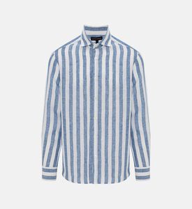 Striped Pattern Button-down Shirt