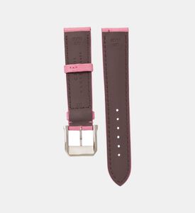 Camille Fournet Ostrich Leather Watch Strap, Pink, Packshot View