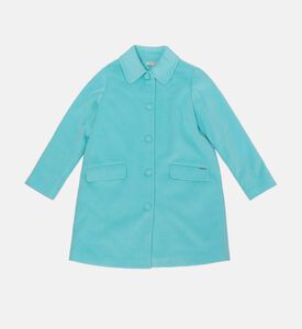 معطف من القماش الصوفي على شكل بيضة للفتيات