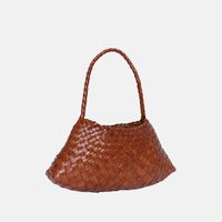 Rosanna Woven Leather Baguette Bag
