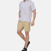 Sydney Linen Elastic Waist Shorts