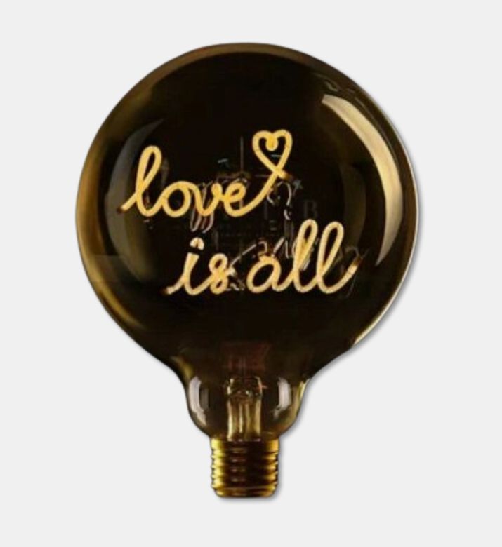 Message in the Bulb Love Is All Led Bulb, Packshot View