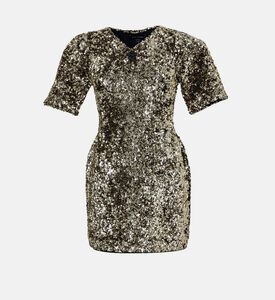 Sequined Fitted Mini Dress Sequined Fitted Mini Dress