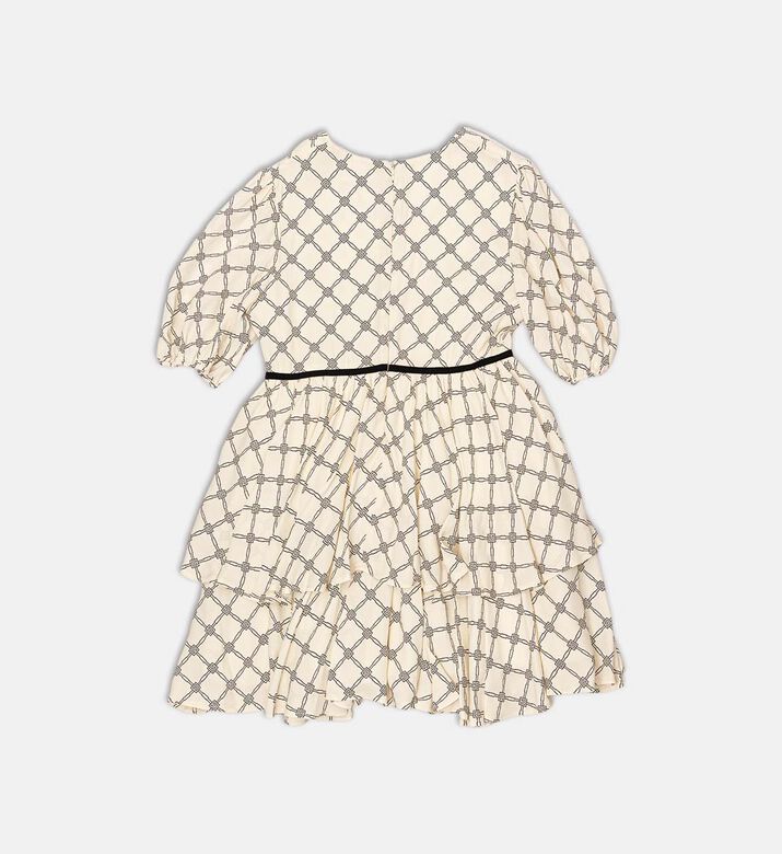 Chain-link Tiered Dress