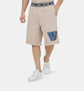 Maxi Logo Cotton Fleece Shorts