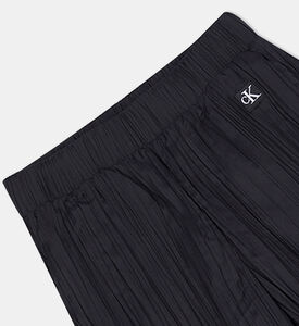 بنطال رياضي واسع الساق بليسه