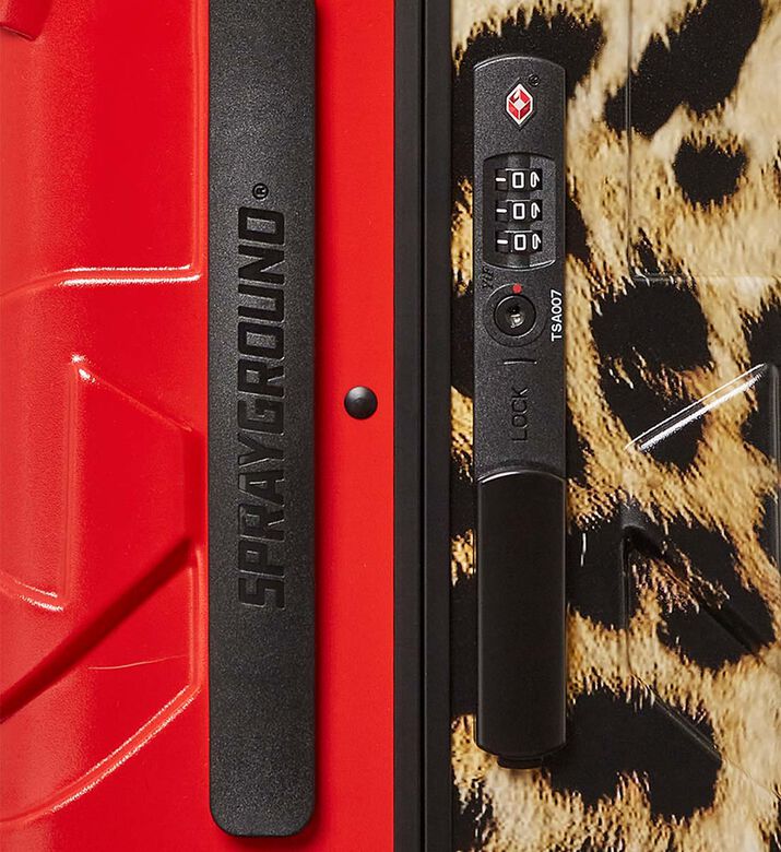 حقيبة أمتعة محمولة بشكل فهد مقسومة