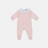 Ruffled Collar Embroidered Pajama