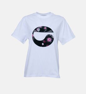 Cotton Holographic Logo Print T-shirt