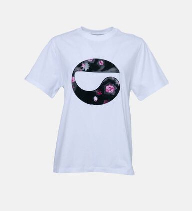 Cotton Holographic Logo Print T-shirt