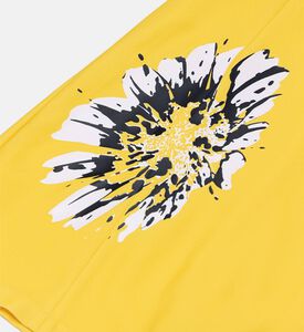 فستان كريب مطبوع بدون أكمام