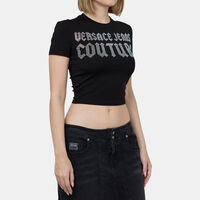 Cotton Rhinestones Logo T-shirt