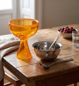 Alessi Big Love Bowl Spoon Set, Orange, Model View