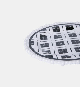 طبق حلوى دائري بصري