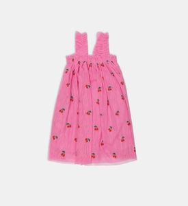 Embroidered Sleeveless Flared Dress Embroidered Sleeveless Flared Dress