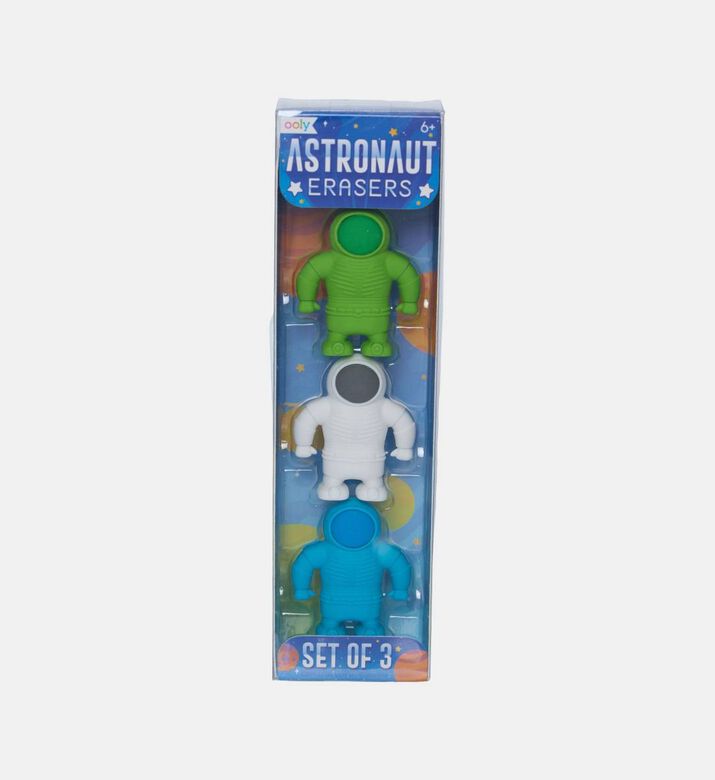 Astronaut 3-piece Erasers Set