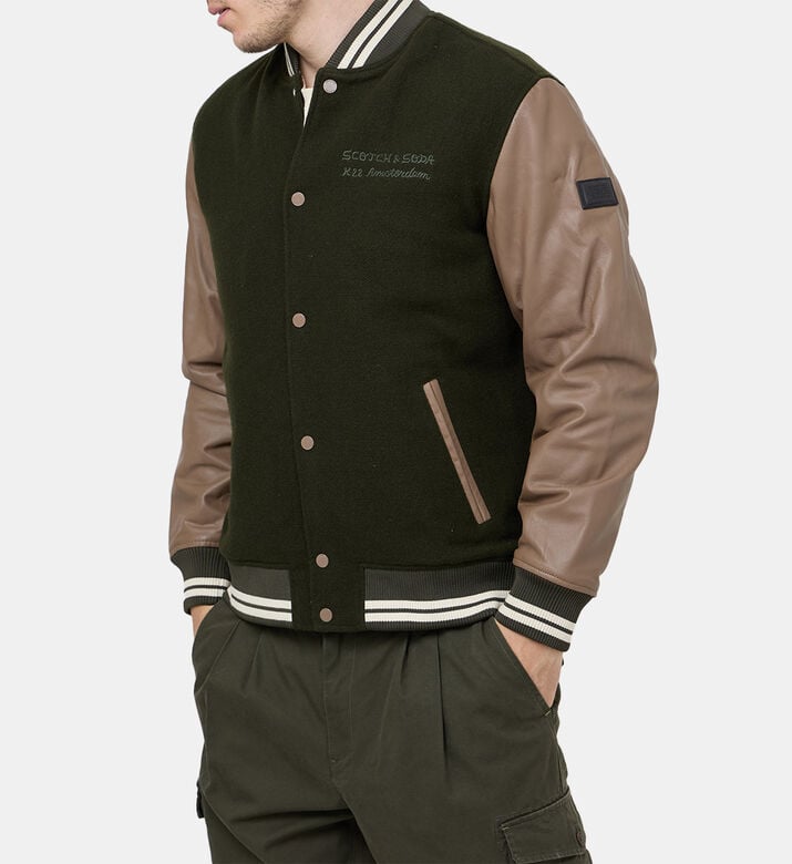 جاكيت فارسيتي بمزيج صوف جاكيت فارسيتي بمزيج صوف