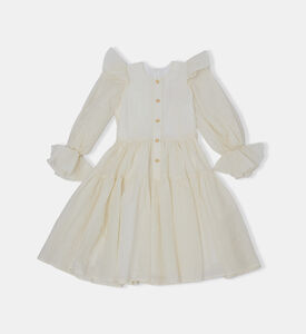 فستان واسع بإغلاق أزرار