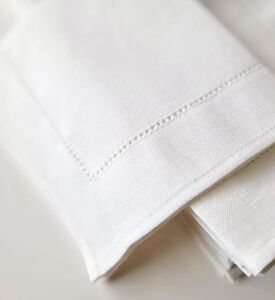 Tohfa Luxe Hemstitched 4-piece Linen Napkin Set, Packshot View
