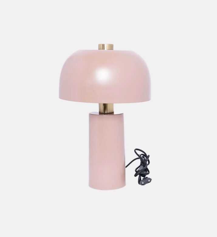 Cozy Lulu Metal Brushed Table Lamp, Red, Packshot View